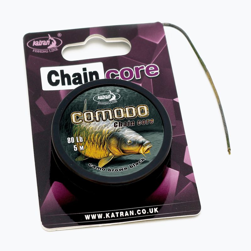 Treccia per carpe Leadcore Katran Comodo Chain Core camo/verde/nero