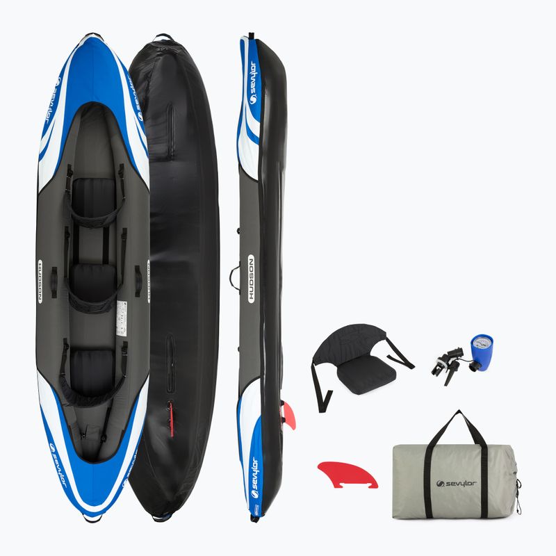 Sevylor Hudson blu/grigio kayak gonfiabile per 3 persone