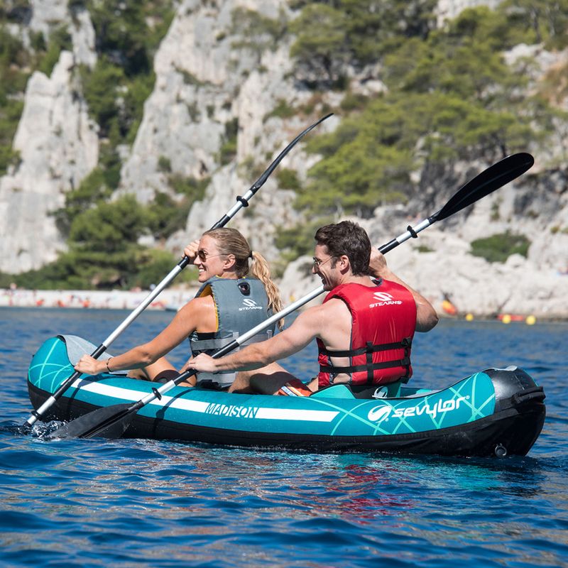 Sevylor Madison blu/grigio kayak gonfiabile per 2 persone 10