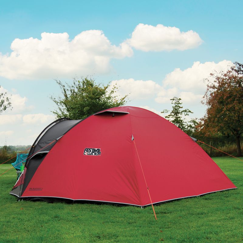 Tenda da campeggio per 3 persone Coleman The Blackout rosso/nero 5