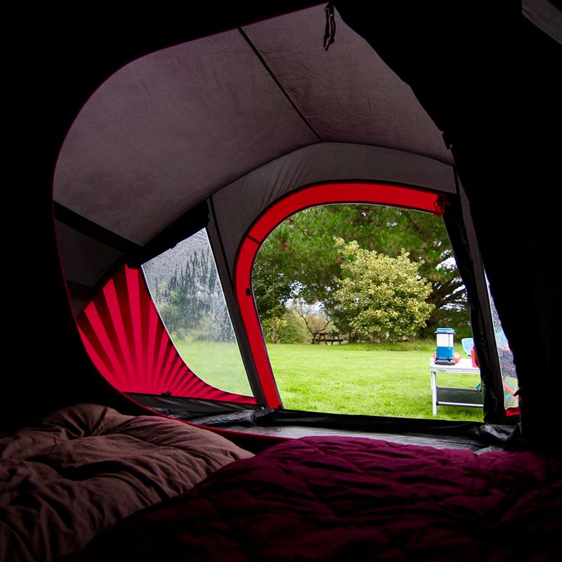 Tenda da campeggio per 3 persone Coleman The Blackout rosso/nero 11
