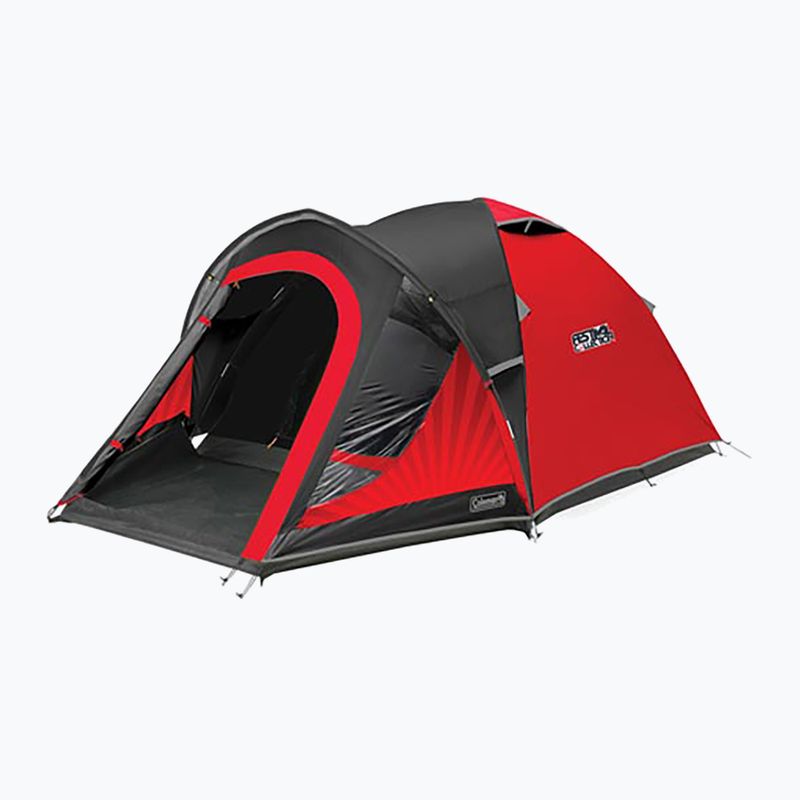 Tenda da campeggio Coleman The Blackout 4 persone nero/rosso