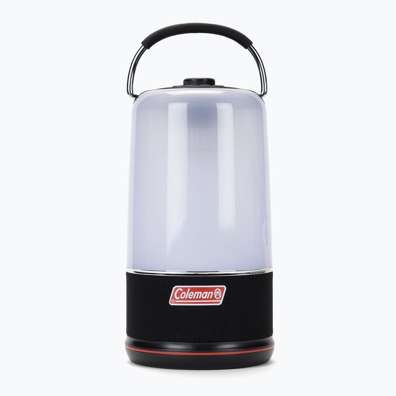 Luce da campeggio con altoparlante Coleman 360 Sound & Light nero