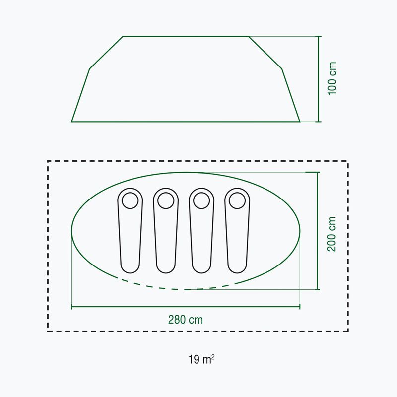 Tenda da trekking Coleman Galiano 4 persone blu 2