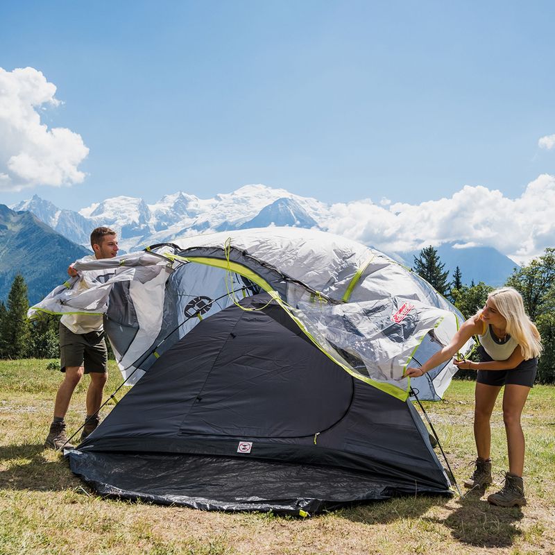 Tenda da campeggio Coleman Darwin 2+ per 2 persone, nero/grigio 4