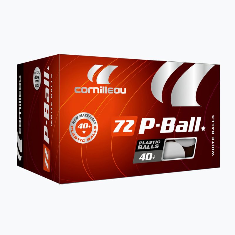 Cornilleau P-Ball* ABS EVOLUTION palline da tennis da tavolo 72 pezzi bianco. 3