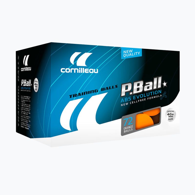 Cornilleau P-Ball* ABS EVOLUTION 72 palline da tennis da tavolo arancione 3