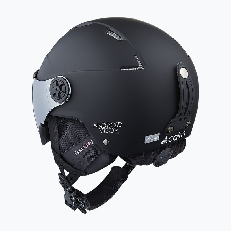 Casco da sci per bambini Cairn Android Visor Jr matte black 2