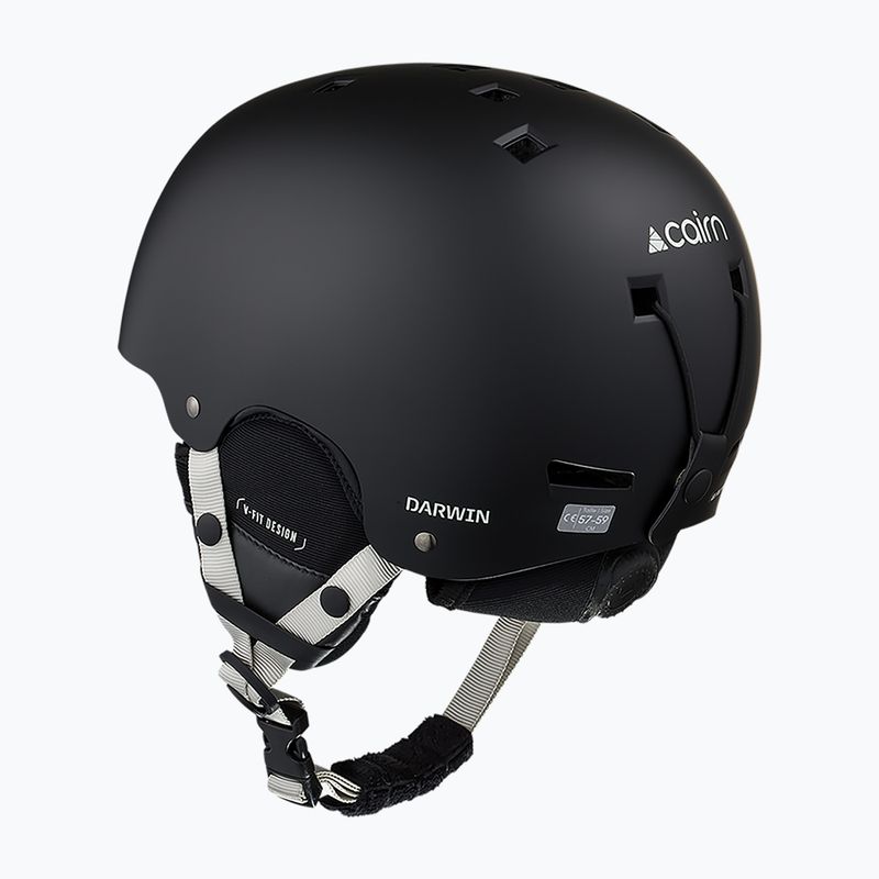 Casco da sci Cairn Darwin mat black agate gray 2