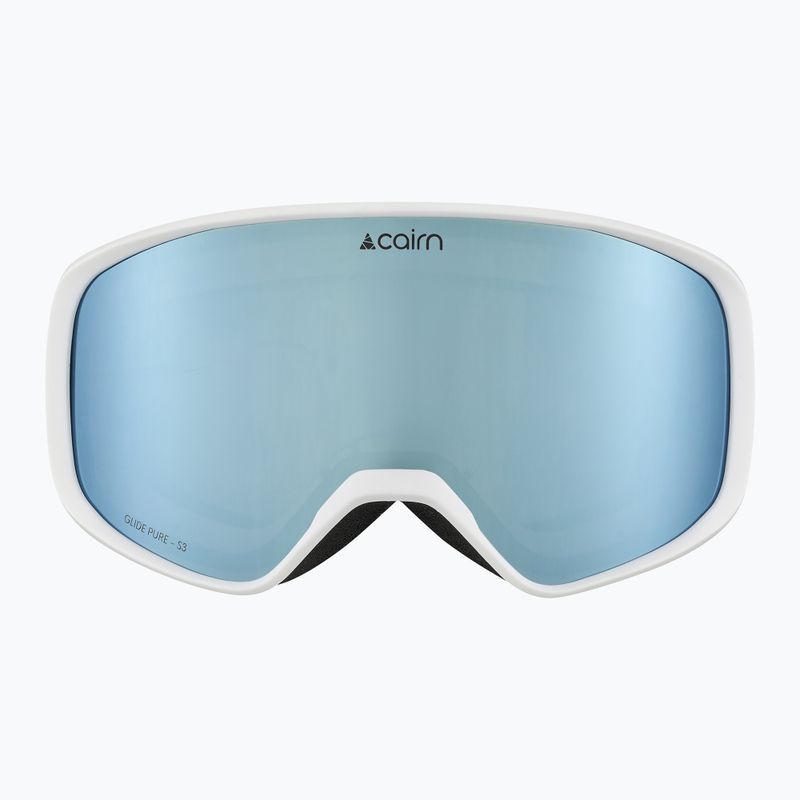 Maschera da sci Cairn Glide Pure mat white sky 2
