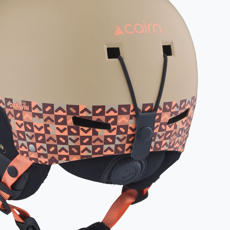 Casco da sci per bambini Cairn Darwin Jr mat linen 5