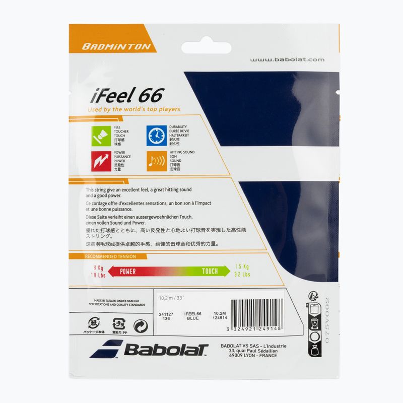 Corda per tennis Babolat bad.iFEEL 10,2M blue 2