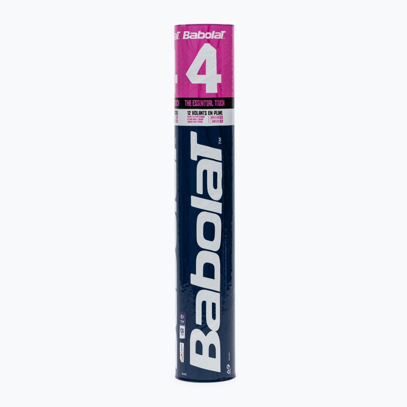 Volani da badminton Babolat 3 12 pezzi bianchi. 2