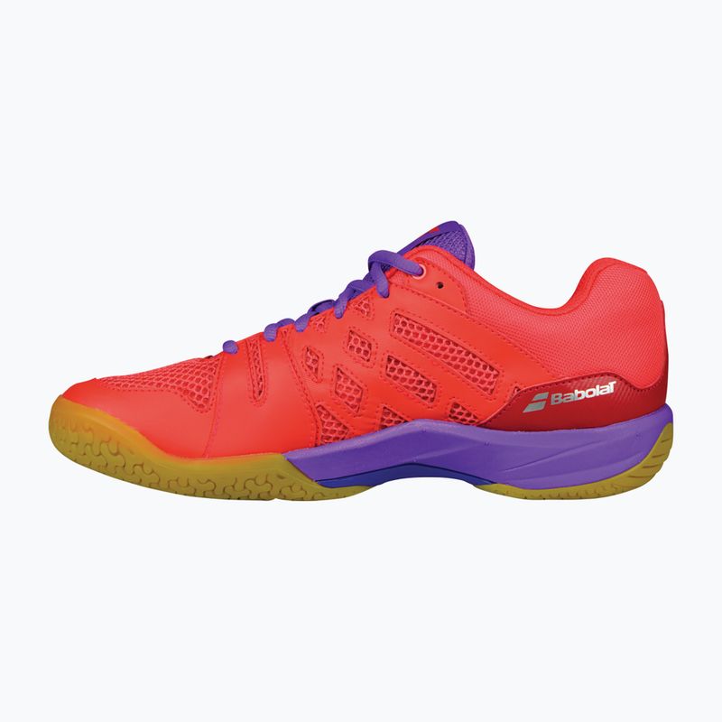 Scarpe da badminton da donna Babolat 18 Shadow Team rosa/viola 3
