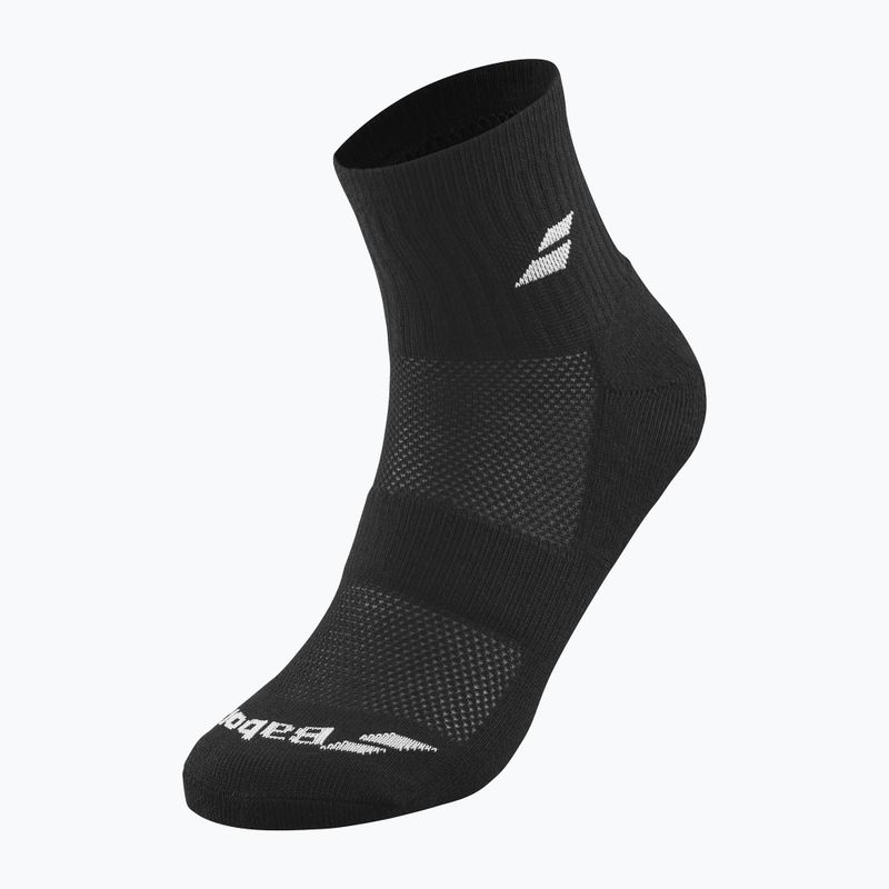 Calzini Babolat Quarter 3 Pack nero/nero 2