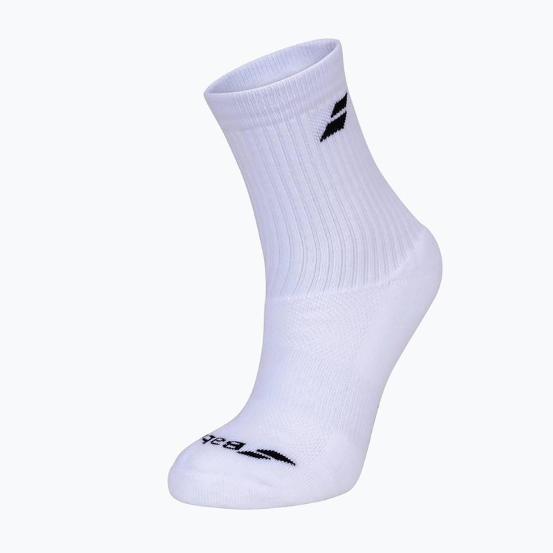 Calzini Babolat Junior per bambini 3 paia bianco/bianco