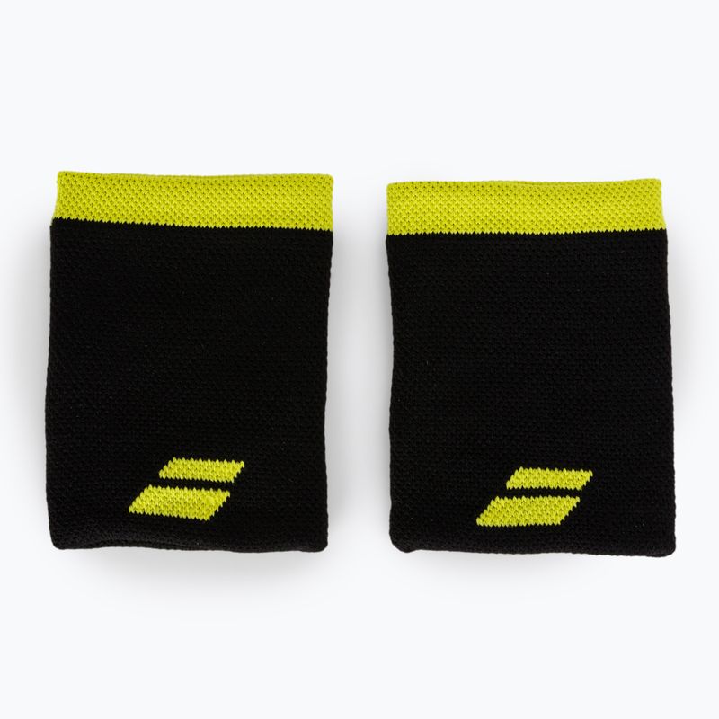 Polsino Babolat Logo Jumbo 2 pezzi nero/zolfo primavera 2