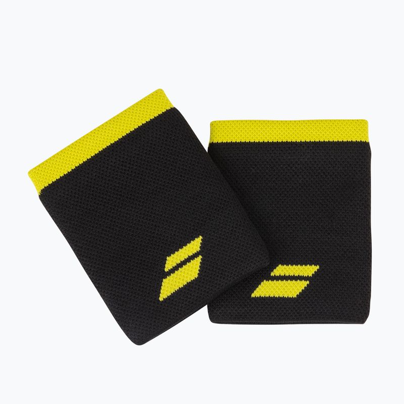 Polsino Babolat Logo Jumbo 2 pezzi nero/zolfo primavera 3