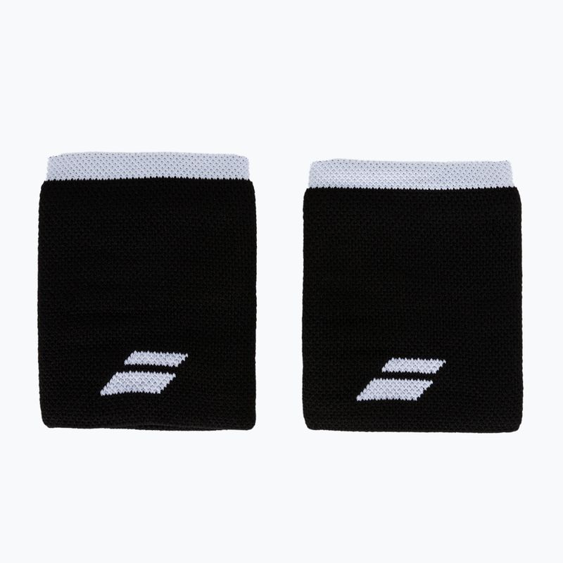 Polsino Babolat Logo Jumbo 2 pezzi nero/bianco 2