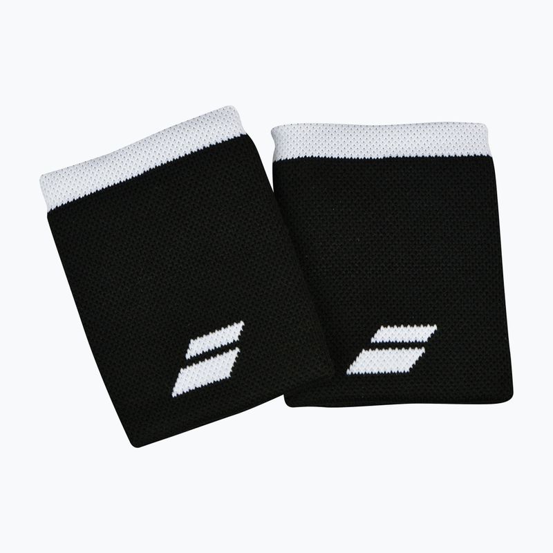 Polsino Babolat Logo Jumbo 2 pezzi nero/bianco 3