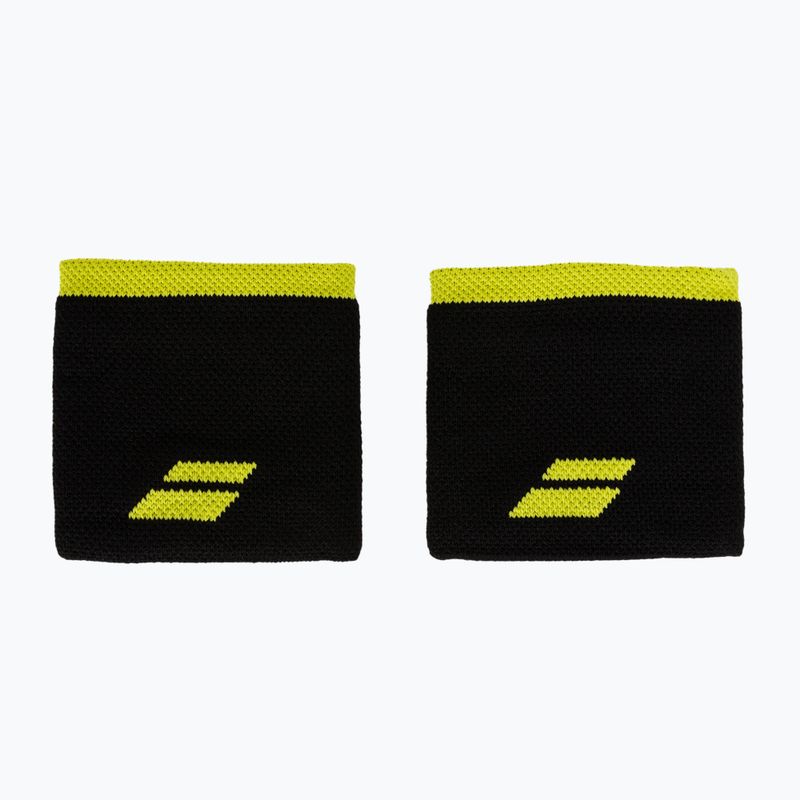 Polsino con logo Babolat 2 pezzi nero/sulphur spring 2