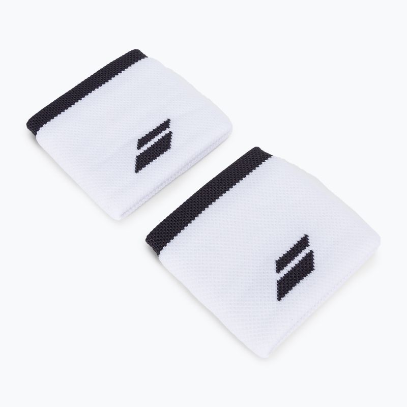 Polsino con logo Babolat 2 pezzi bianco/coniglio