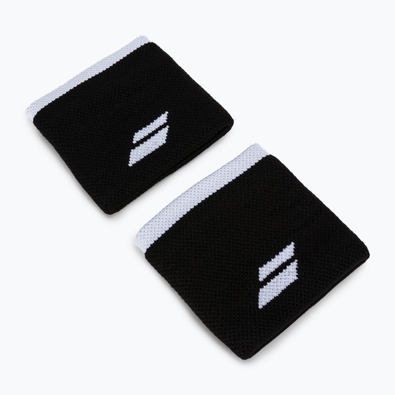 Polsino con logo Babolat 2 pezzi nero/bianco