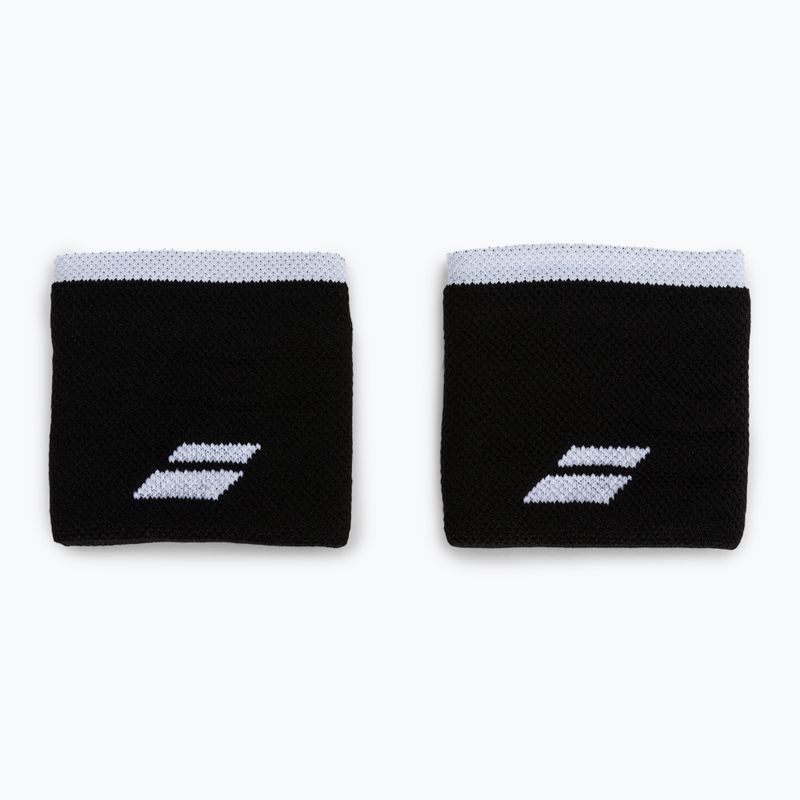 Polsino con logo Babolat 2 pezzi nero/bianco 2