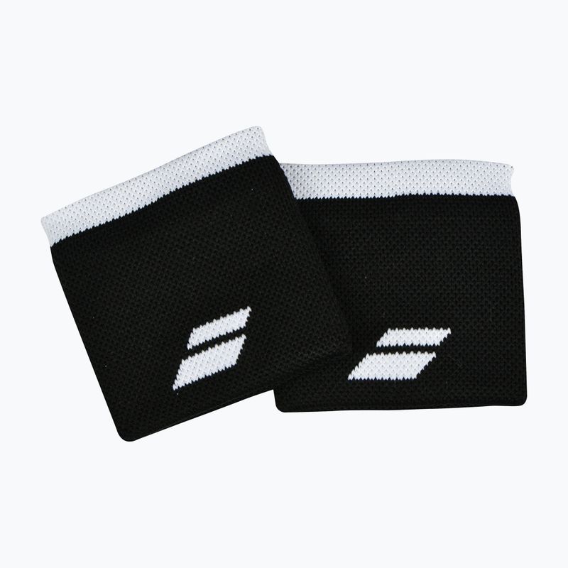 Polsino con logo Babolat 2 pezzi nero/bianco 3