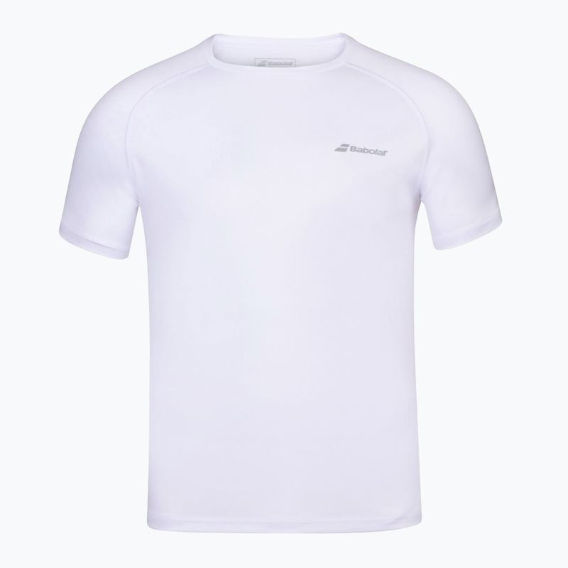 Maglia da tennis Babolat Play Crew Neck da uomo bianco/bianco