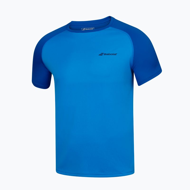 Maglietta da tennis Babolat Play Crew Neck uomo blu aster 2