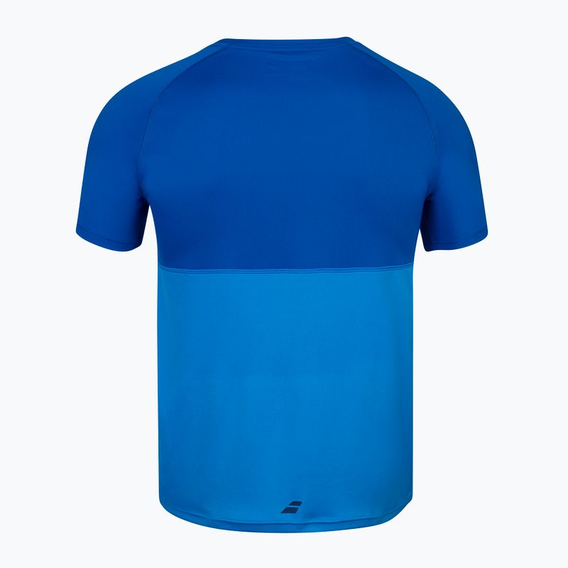 Maglietta da tennis Babolat Play Crew Neck uomo blu aster 3