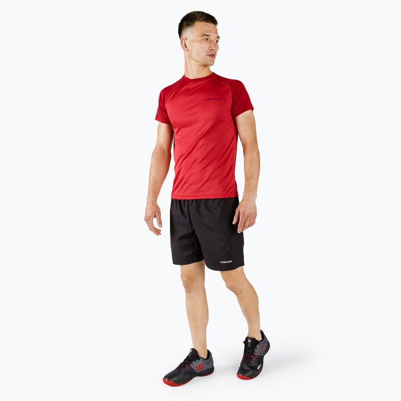 Maglietta da tennis da uomo Babolat Play Crew Neck rosso pomodoro 5