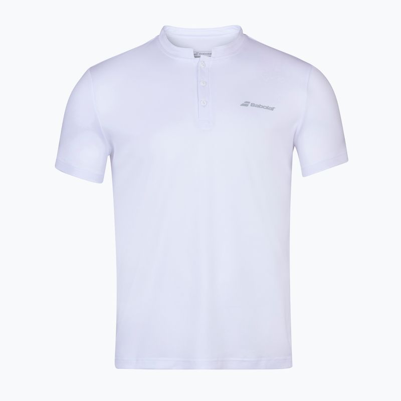 Polo da tennis da uomo Babolat Play Polo bianco/bianco