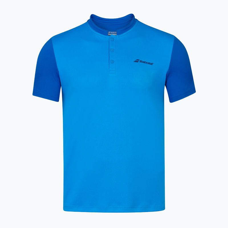Polo da tennis da uomo Babolat Play Polo blu aster