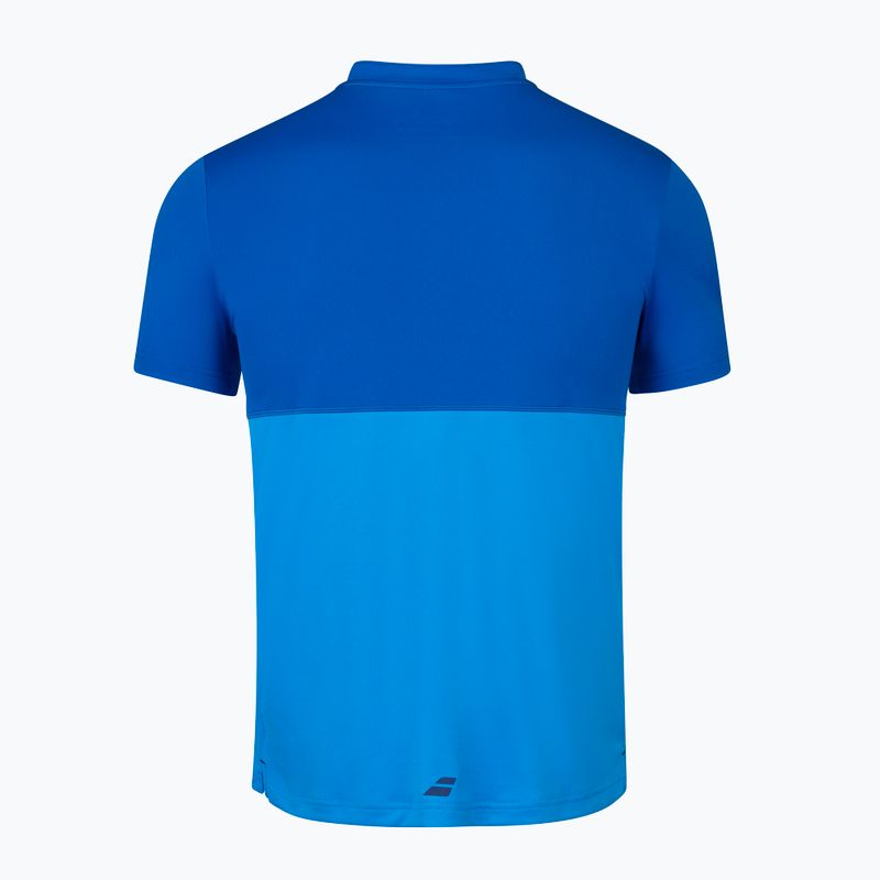 Polo da tennis da uomo Babolat Play Polo blu aster 3