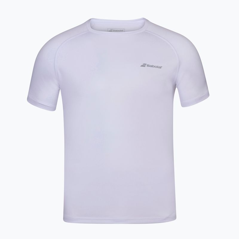 Babolat Play Crew Neck maglia da tennis per bambini bianco/bianco