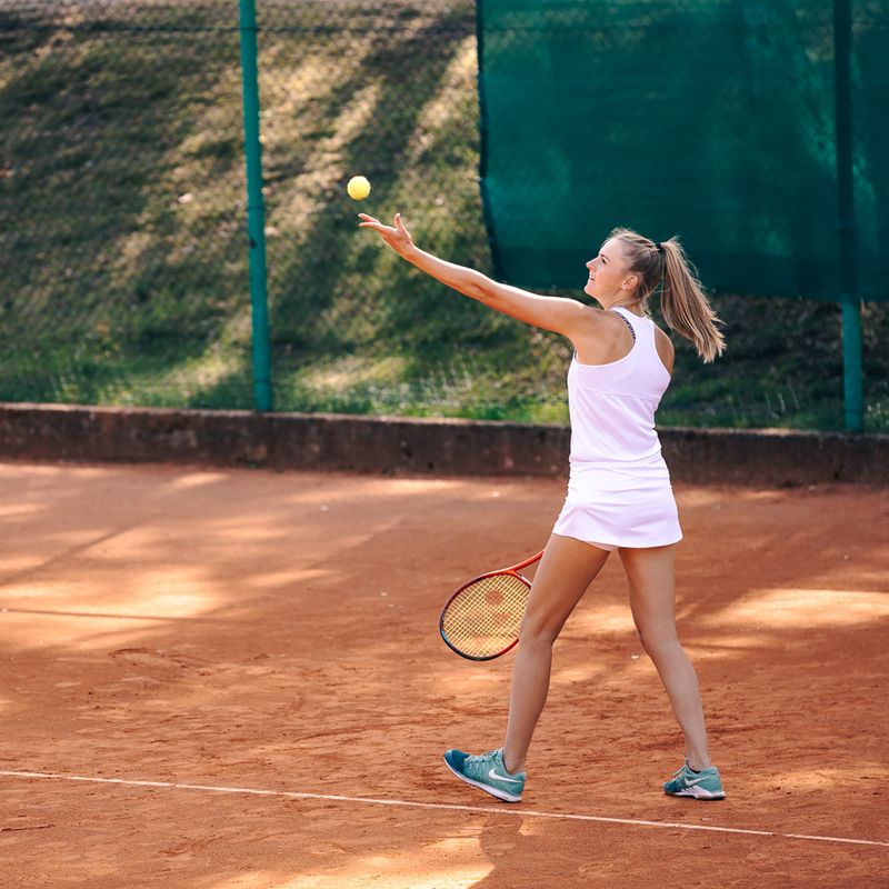 Maglietta da tennis Babolat da donna Play bianco/bianco 7