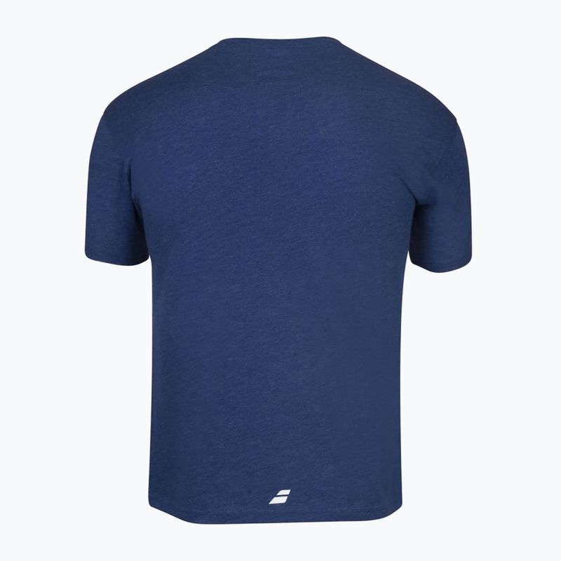 Maglietta da tennis Babolat Exercise estate blu heather da uomo 2