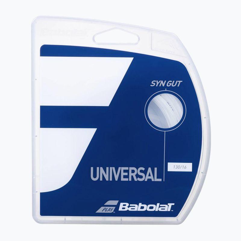 Corda da tennis Babolat Syn Gut 12 m 1,25 mm 2021 bianco