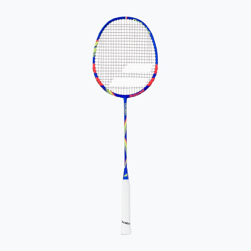 Racchetta da badminton Babolat Base Explorer II blu/arancione