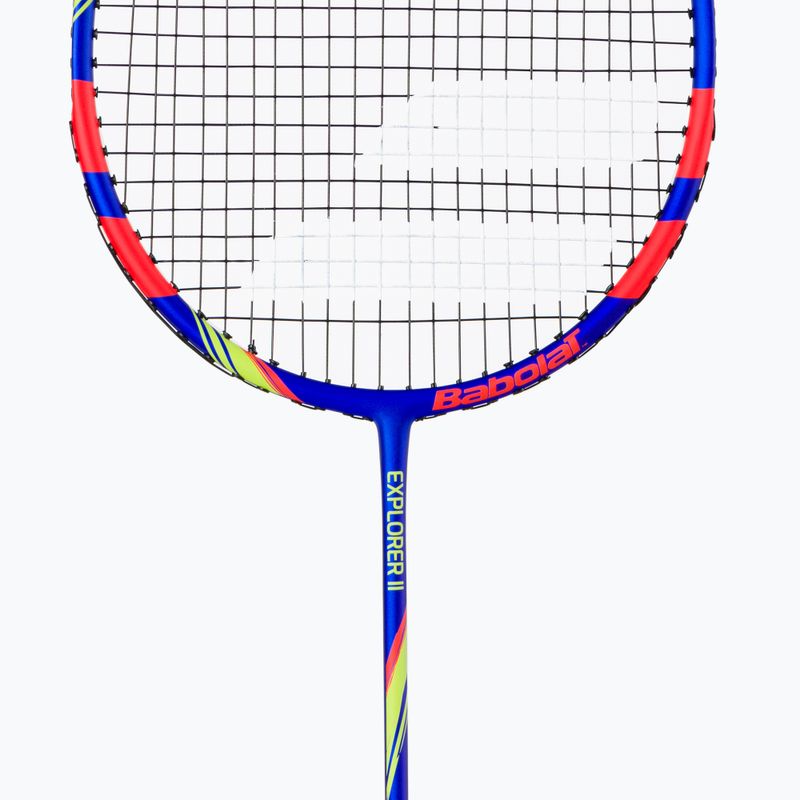 Racchetta da badminton Babolat Base Explorer II blu/arancione 4