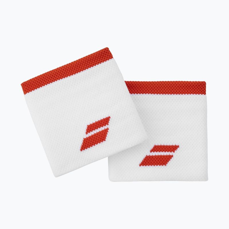 Polsino con logo Babolat 2 pezzi bianco/fiesta rosso 3
