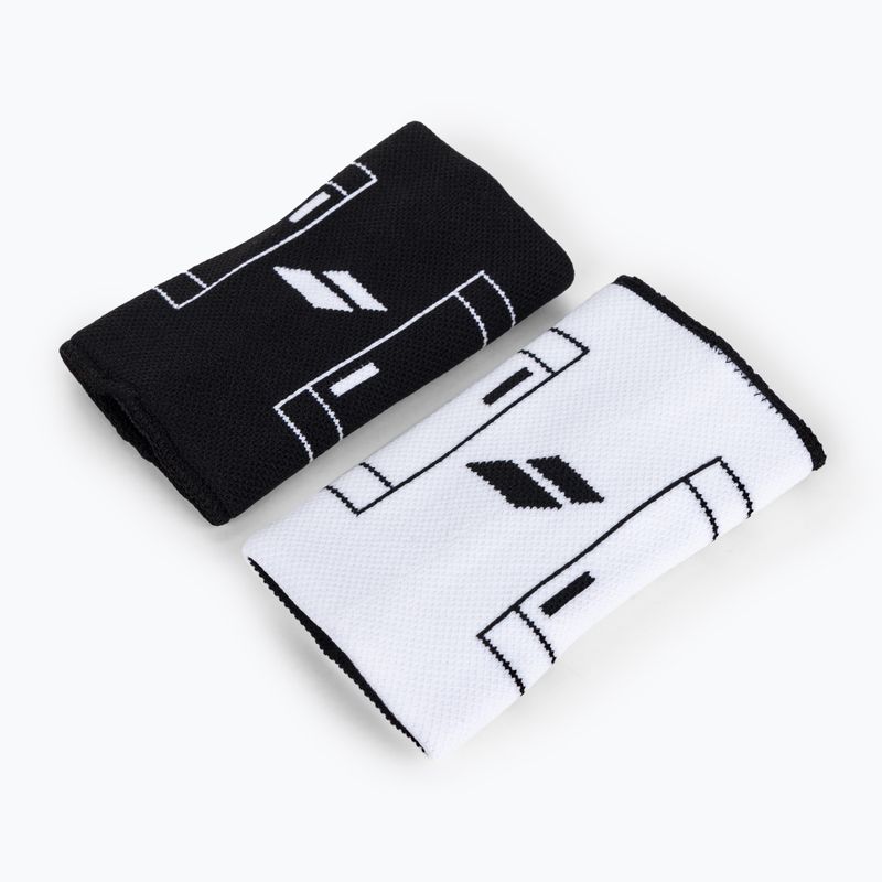 Babolat Reversible JB fasce da polso 2 pezzi bianco/nero