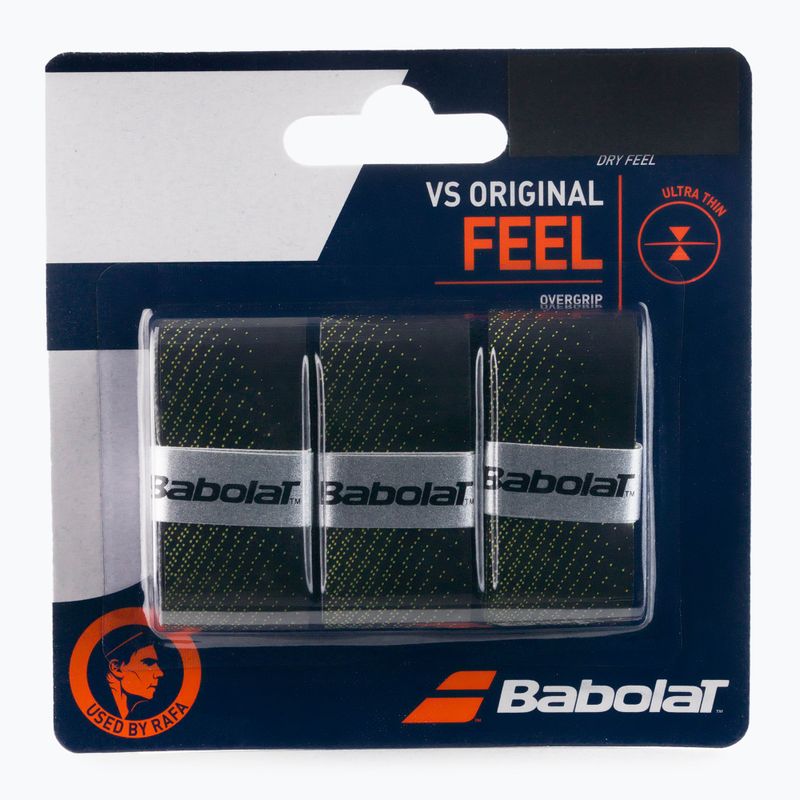 Babolat Vs Original fasce per racchette da tennis 3 pz. giallo/nero