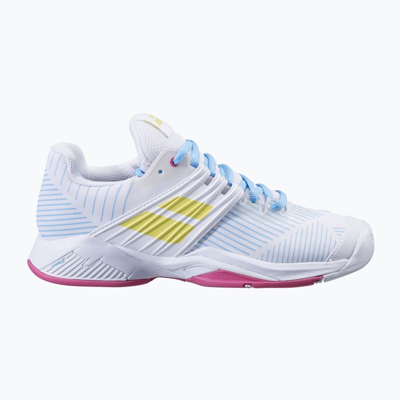 Scarpe da tennis Babolat donna 21 Propulse Fury AC bianco/zolfo primavera 11