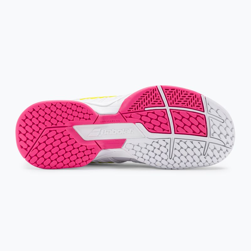 Scarpe da tennis Babolat donna 21 Propulse Fury AC bianco/zolfo primavera 5