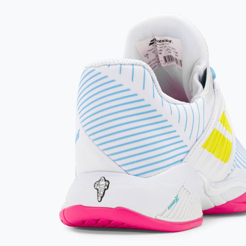 Scarpe da tennis Babolat donna 21 Propulse Fury AC bianco/zolfo primavera 9