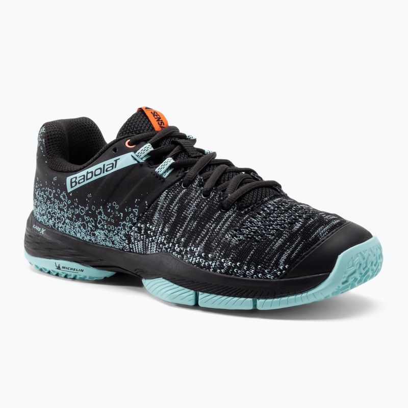 Babolat Sensa nero/tanager turchese scarpe da paddle da donna