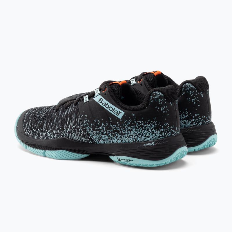 Babolat Sensa nero/tanager turchese scarpe da paddle da donna 3